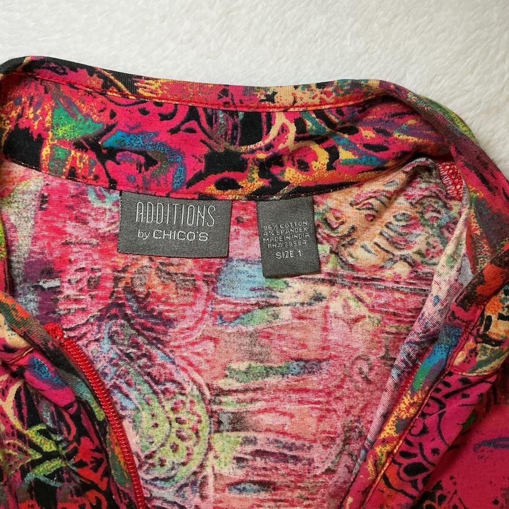 Vibrant Multicolor Zip-Up Jacket - Picture 6 of 6